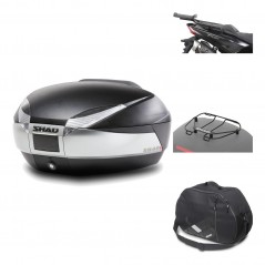 Rear trunk + mounting hardware + accessories  SH48 TITANIUM PREMIUM