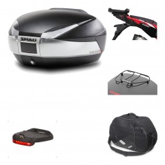 SHAD Baul trasero + herraje montaje accesorios SH48 TITANIUM PREMIUM KIT-186494