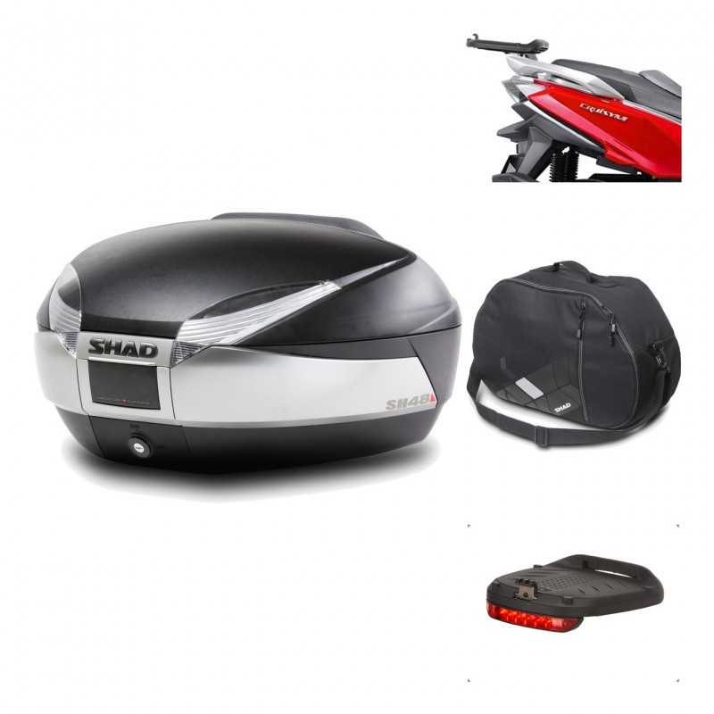 SHAD Baul trasero + herraje montaje accesorios SH48 TITANIUM PREMIUM KIT-186594