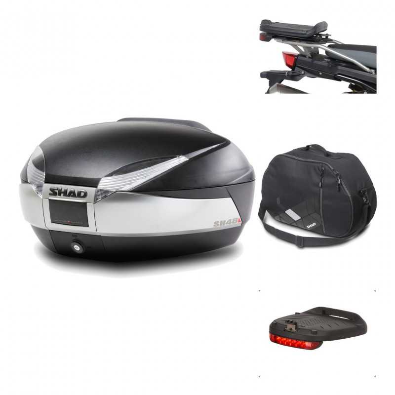 Rear trunk + mounting hardware + accessories  SH48 TITANIUM PREMIUM