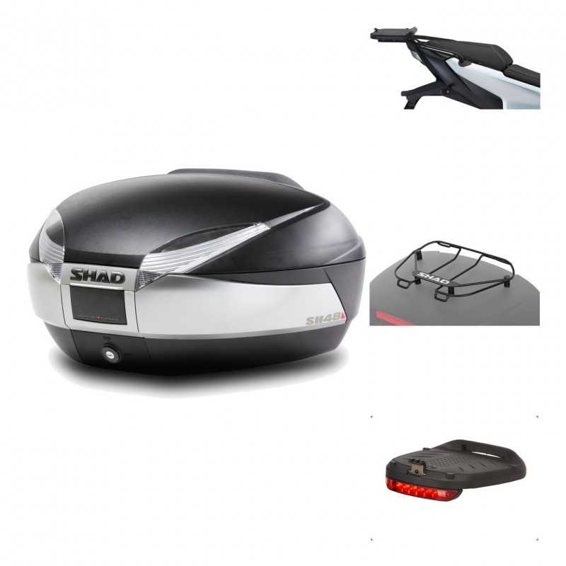 Rear trunk + mounting hardware + accessories  SH48 TITANIUM PREMIUM