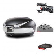SHAD Baul trasero + herraje montaje accesorios SH48 TITANIUM PREMIUM KIT-186348
