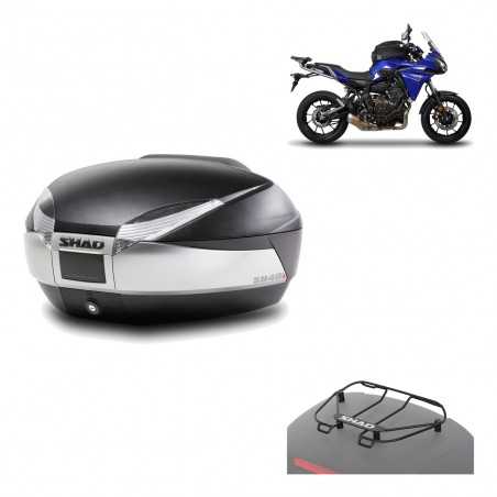 Back trunk + big top fitting + top grid rack SH48 TITANIUM PREMIUM