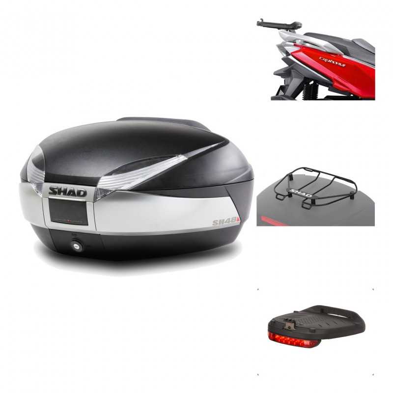Rear trunk + mounting hardware + accessories  SH48 TITANIUM PREMIUM