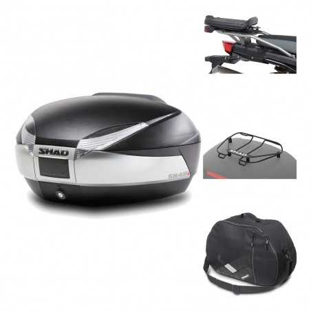 SHAD Baul trasero + herraje montaje accesorios SH48 TITANIUM PREMIUM KIT-186349