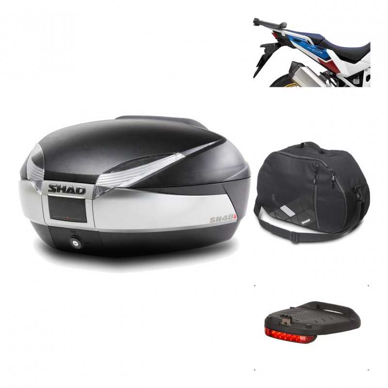 Rear trunk + mounting hardware + accessories  SH48 TITANIUM PREMIUM