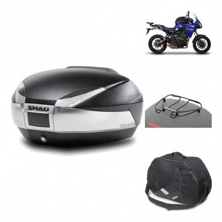 SHAD Baul trasero + herraje montaje accesorios SH48 TITANIUM PREMIUM KIT-186149