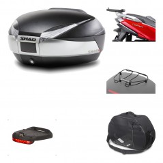 Rear trunk + mounting hardware + accessories  SH48 TITANIUM PREMIUM