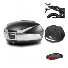 SHAD Baul trasero + herraje montaje accesorios SH48 TITANIUM PREMIUM KIT-186450