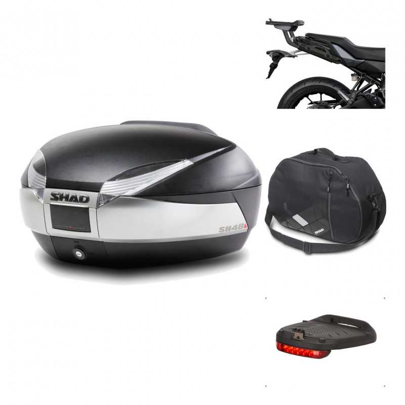 SHAD Baul trasero + herraje montaje accesorios SH48 TITANIUM PREMIUM KIT-186450