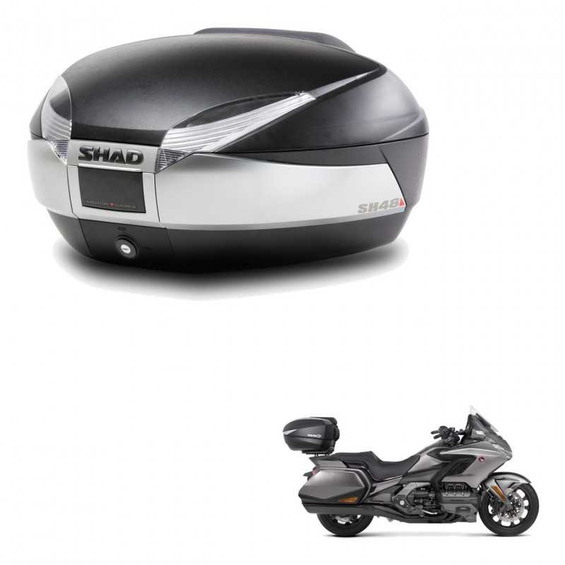 SHAD Baul trasero + herraje montaje SH48 TITANIUM PREMIUM KIT-186303