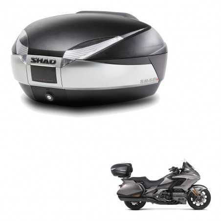 SHAD Baul trasero + herraje montaje SH48 TITANIUM PREMIUM KIT-186303