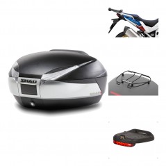 Rear trunk + mounting hardware + accessories  SH48 TITANIUM PREMIUM