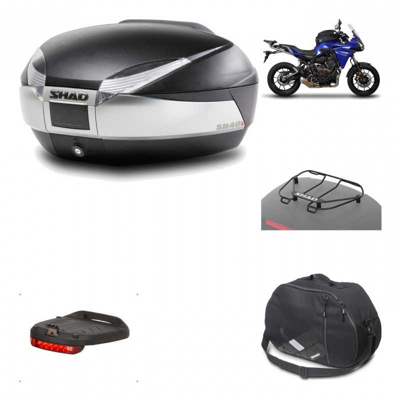 Rear trunk + mounting hardware + accessories  SH48 TITANIUM PREMIUM