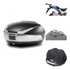 Rear trunk + mounting hardware + accessories  SH48 TITANIUM PREMIUM