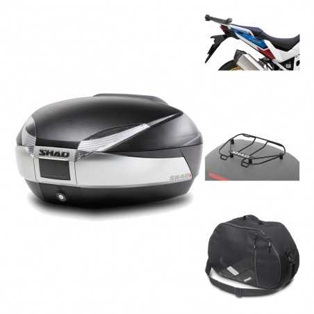 SHAD Baul trasero + herraje montaje accesorios SH48 TITANIUM PREMIUM KIT-186501