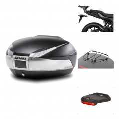 Rear trunk + mounting hardware + accessories  SH48 TITANIUM PREMIUM