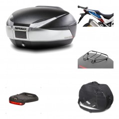 SHAD Baul trasero + herraje montaje accesorios SH48 TITANIUM PREMIUM KIT-186502