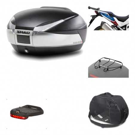 Rear trunk + mounting hardware + accessories  SH48 TITANIUM PREMIUM