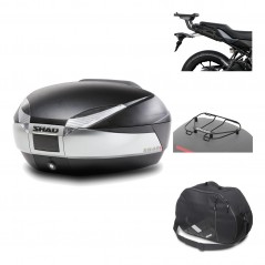 Rear trunk + mounting hardware + accessories  SH48 TITANIUM PREMIUM