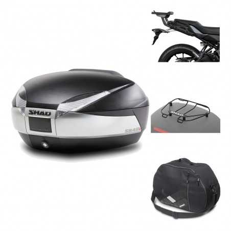 SHAD Baul trasero + herraje montaje accesorios SH48 TITANIUM PREMIUM KIT-186453