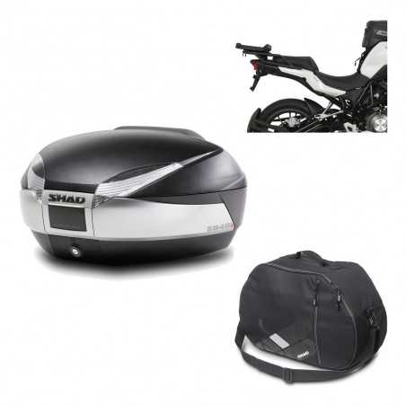 Back trunk + big top fitting + internal bag SH48 TITANIUM PREMIUM
