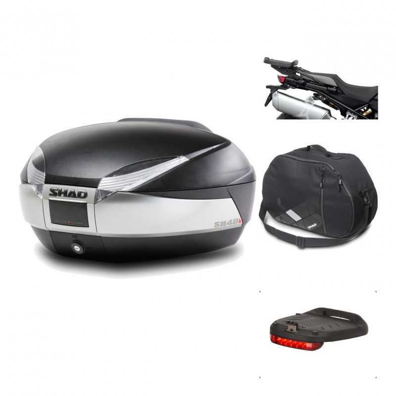 Rear trunk + mounting hardware + accessories  SH48 TITANIUM PREMIUM