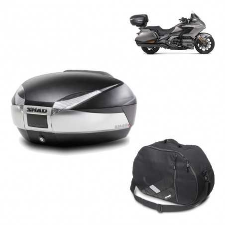 Back trunk + big top fitting + internal bag SH48 TITANIUM PREMIUM
