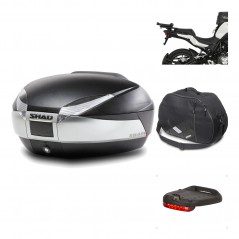 Rear trunk + mounting hardware + accessories  SH48 TITANIUM PREMIUM