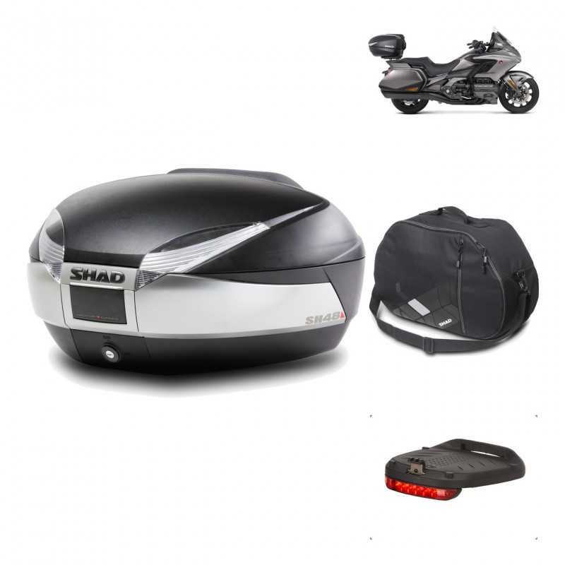 Rear trunk + mounting hardware + accessories  SH48 TITANIUM PREMIUM