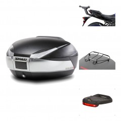 Rear trunk + mounting hardware + accessories  SH48 TITANIUM PREMIUM