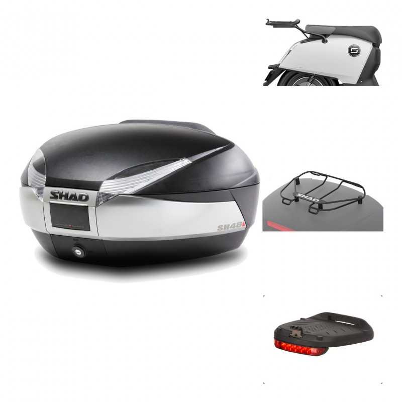 Rear trunk + mounting hardware + accessories  SH48 TITANIUM PREMIUM