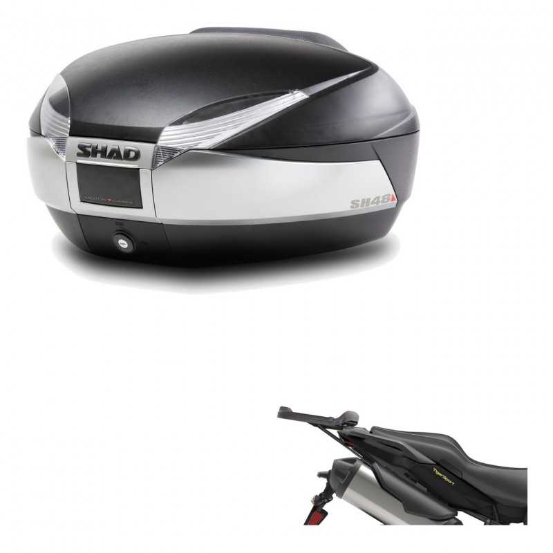 SHAD Baul trasero + herraje montaje SH48 TITANIUM PREMIUM KIT-186255