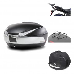 Rear trunk + mounting hardware + accessories  SH48 TITANIUM PREMIUM