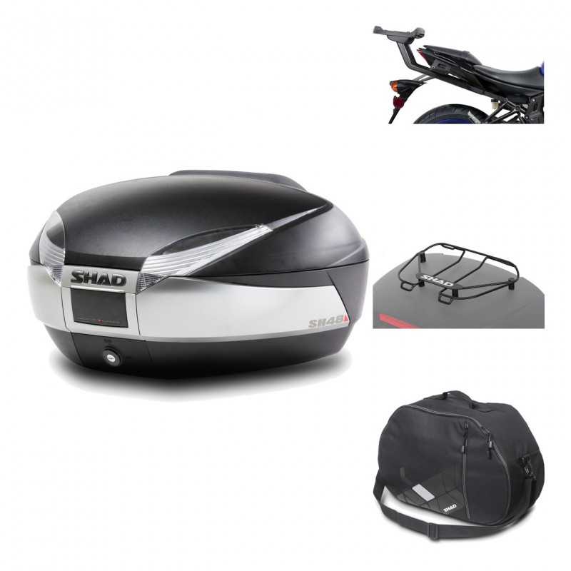 Rear trunk + mounting hardware + accessories  SH48 TITANIUM PREMIUM