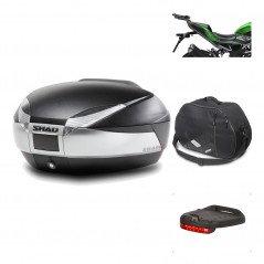 SHAD Baul trasero + herraje montaje accesorios SH48 TITANIUM PREMIUM KIT-186506