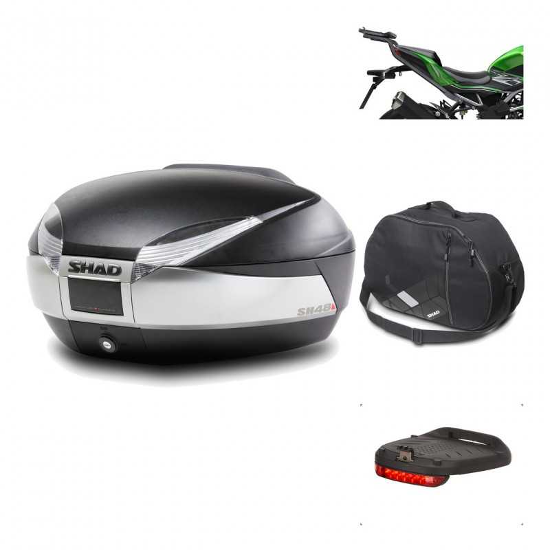 Rear trunk + mounting hardware + accessories  SH48 TITANIUM PREMIUM
