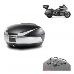 Back trunk + big top fitting + top grid rack  SH48 TITANIUM PREMIUM