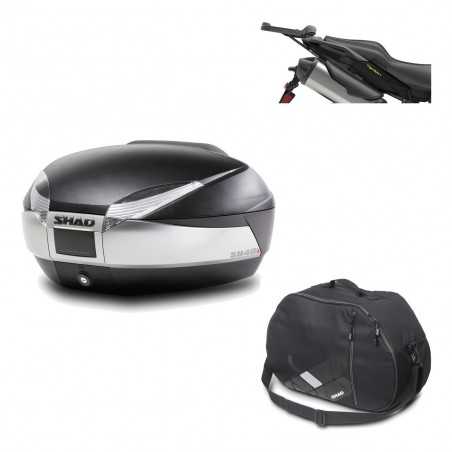 Back trunk + big top fitting + internal bag SH48 TITANIUM PREMIUM