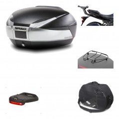 Rear trunk + mounting hardware + accessories  SH48 TITANIUM PREMIUM