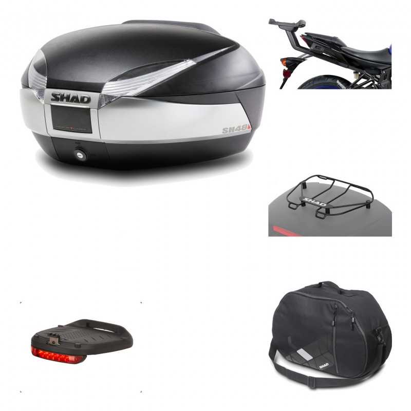 Rear trunk + mounting hardware + accessories  SH48 TITANIUM PREMIUM