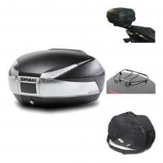 Rear trunk + mounting hardware + accessories  SH48 TITANIUM PREMIUM