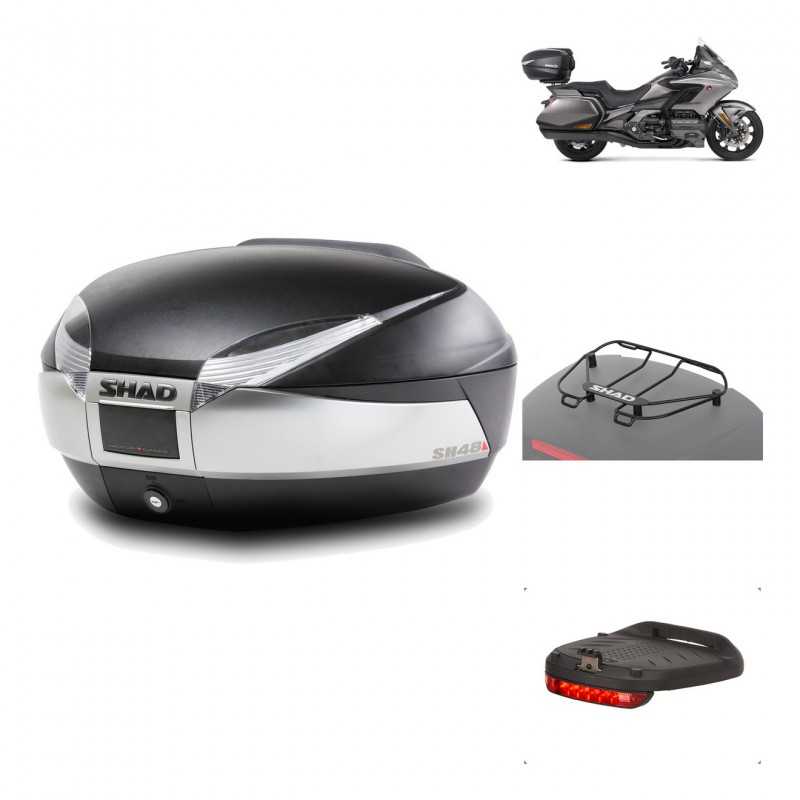 Rear trunk + mounting hardware + accessories  SH48 TITANIUM PREMIUM