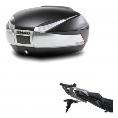 SHAD Baul trasero + herraje montaje SH48 TITANIUM PREMIUM KIT-186359