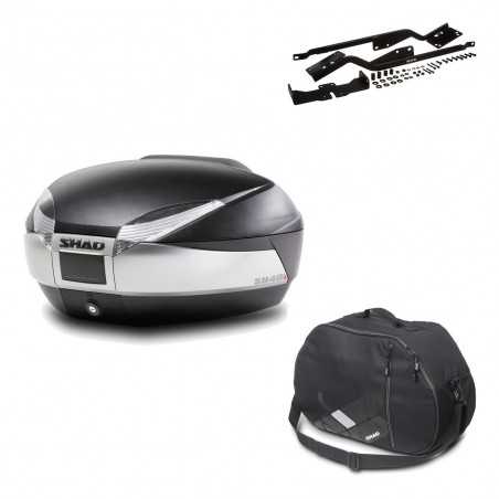 Back trunk + big top fitting + internal bag SH48 TITANIUM PREMIUM