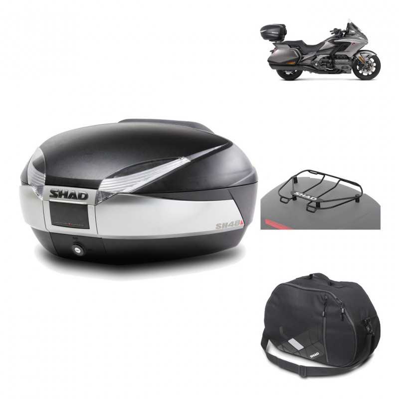 Rear trunk + mounting hardware + accessories  SH48 TITANIUM PREMIUM