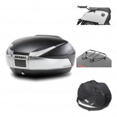 Rear trunk + mounting hardware + accessories  SH48 TITANIUM PREMIUM