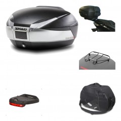 Rear trunk + mounting hardware + accessories  SH48 TITANIUM PREMIUM