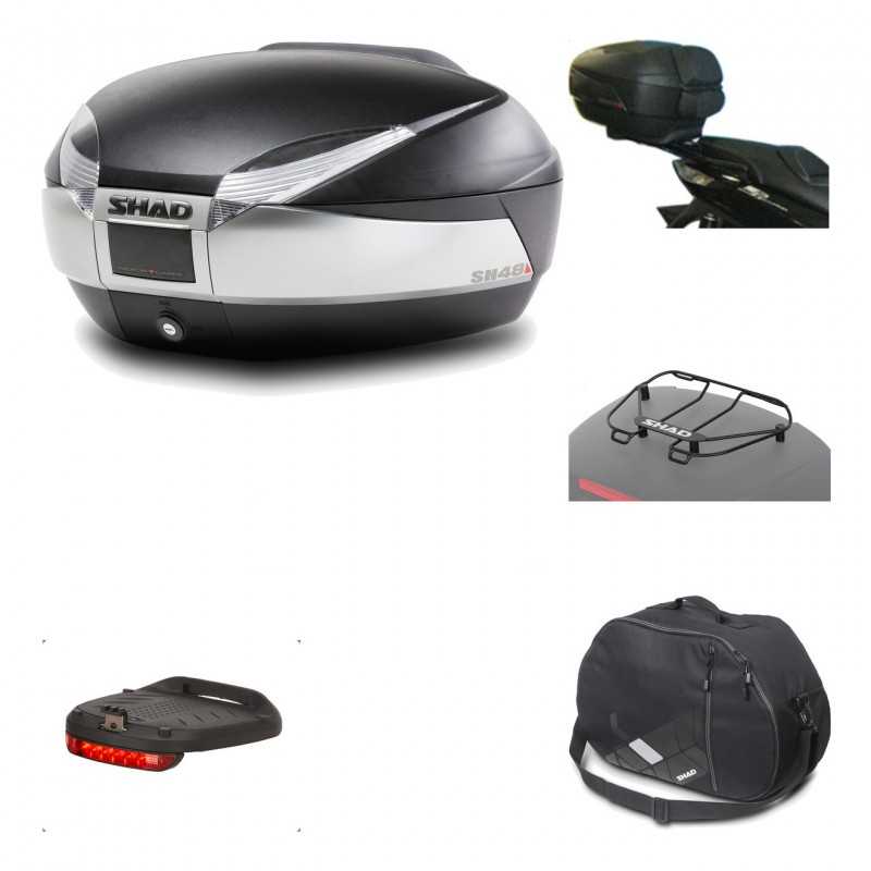Rear trunk + mounting hardware + accessories  SH48 TITANIUM PREMIUM