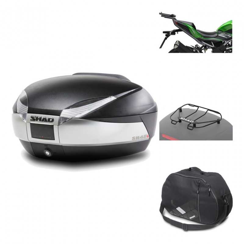 SHAD Baul trasero + herraje montaje accesorios SH48 TITANIUM PREMIUM KIT-186509